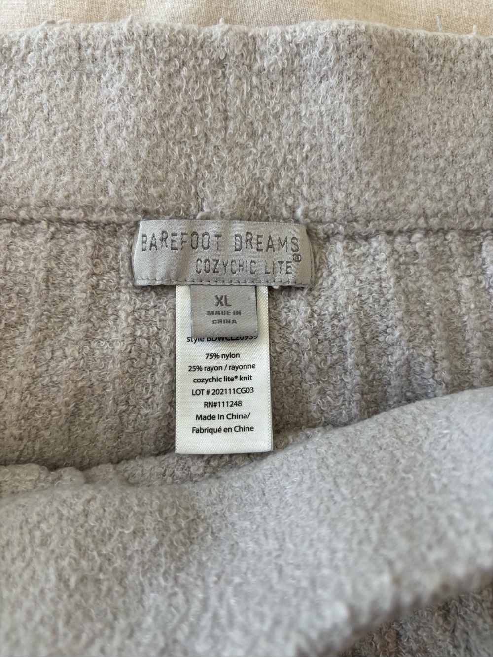 Barefoot Dreams CozyChic Lite Hooded Cardigan — Heathered Beige